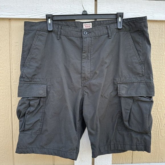 Levi's Men's Big & Tall Carrier Cargo Shorts Size 44 Gray 24878-0009 Pockets - Picture 1 of 7